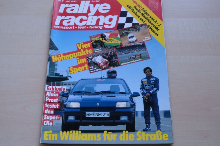 Deckblatt Rallye Racing (07/1993)